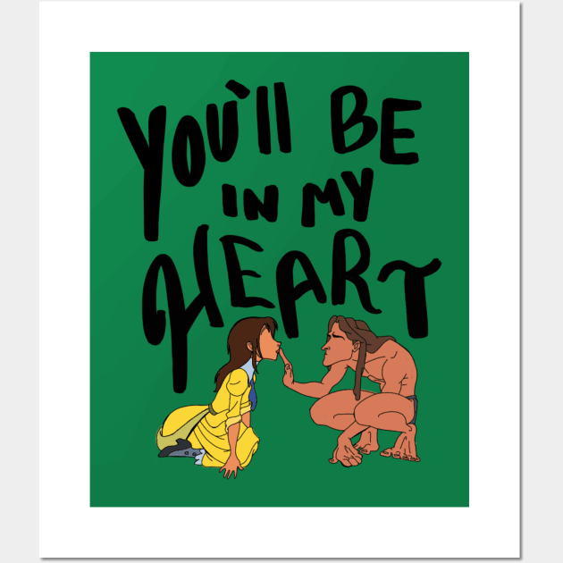 You'll be in my heart Wall Art by Courtneychurmsdesigns